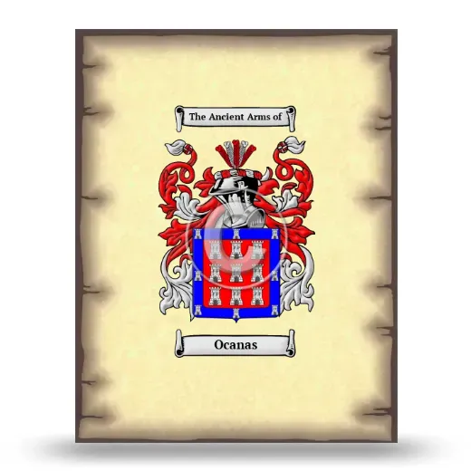 Ocanas Coat of Arms Print