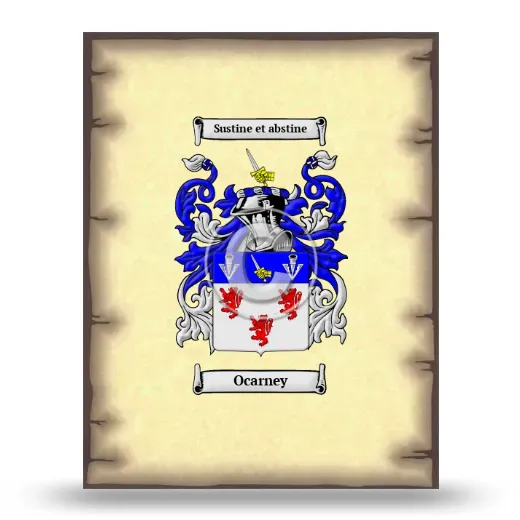 Ocarney Coat of Arms Print