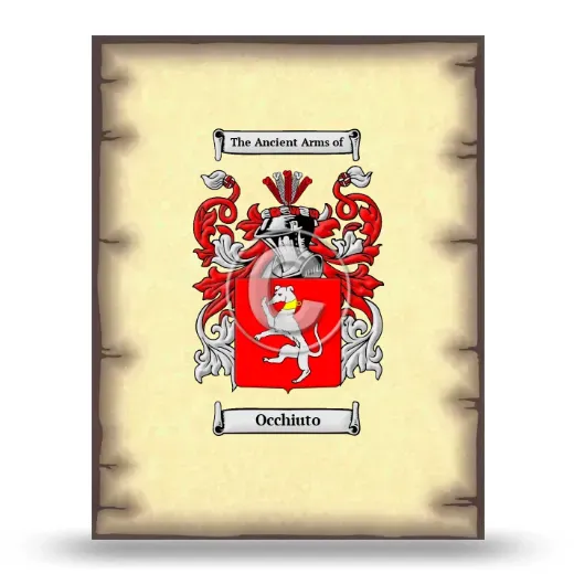 Occhiuto Coat of Arms Print