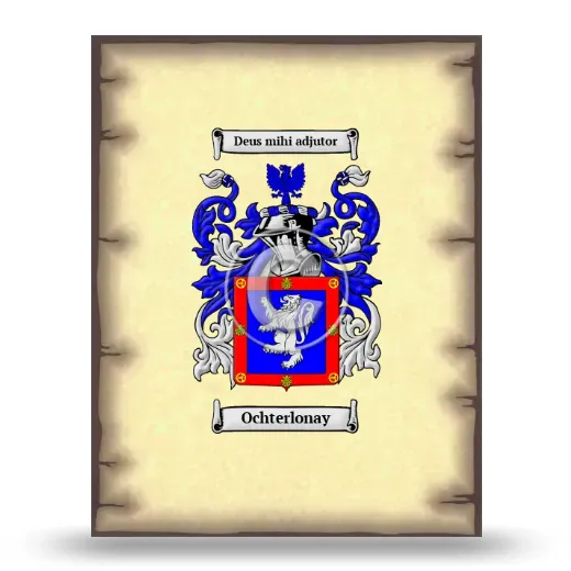 Ochterlonay Coat of Arms Print