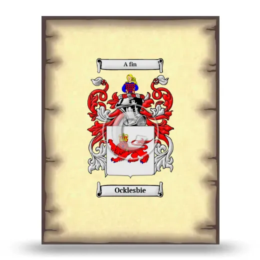 Ocklesbie Coat of Arms Print