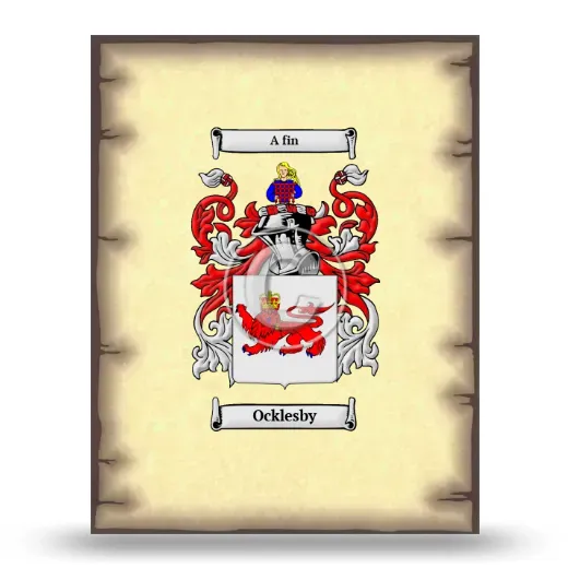 Ocklesby Coat of Arms Print