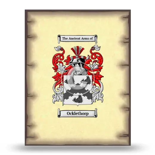 Ocklethorp Coat of Arms Print