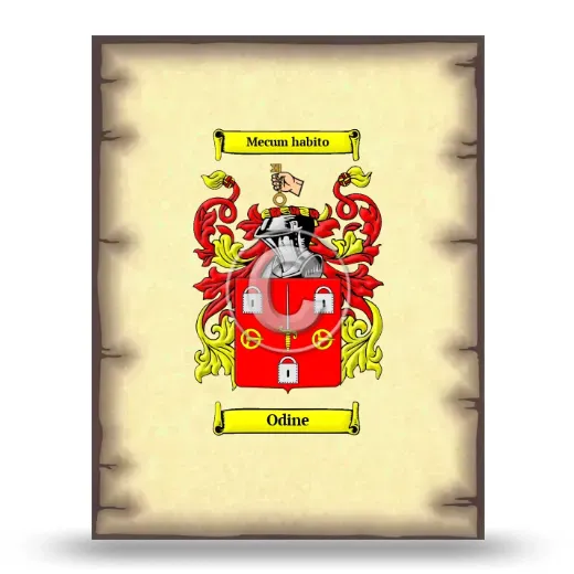 Odine Coat of Arms Print