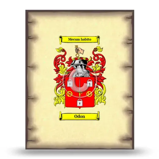 Odon Coat of Arms Print