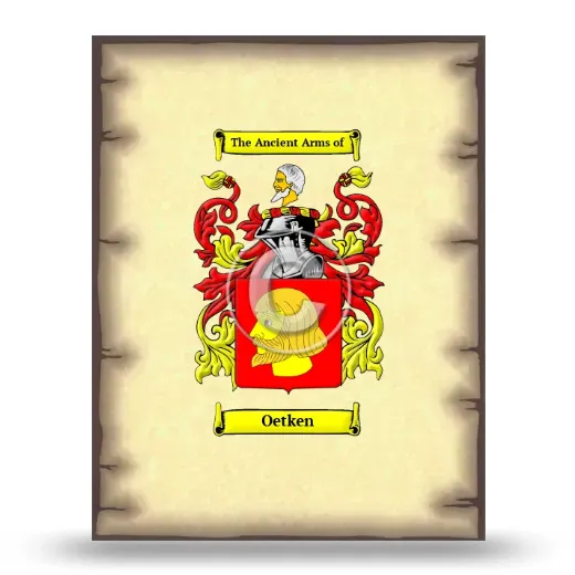 Oetken Coat of Arms Print