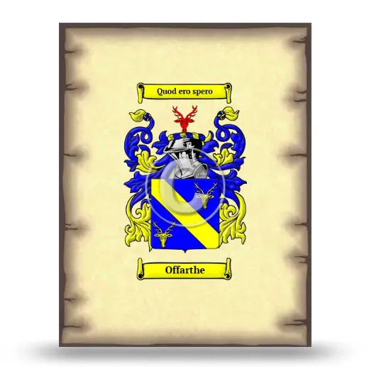 Offarthe Coat of Arms Print