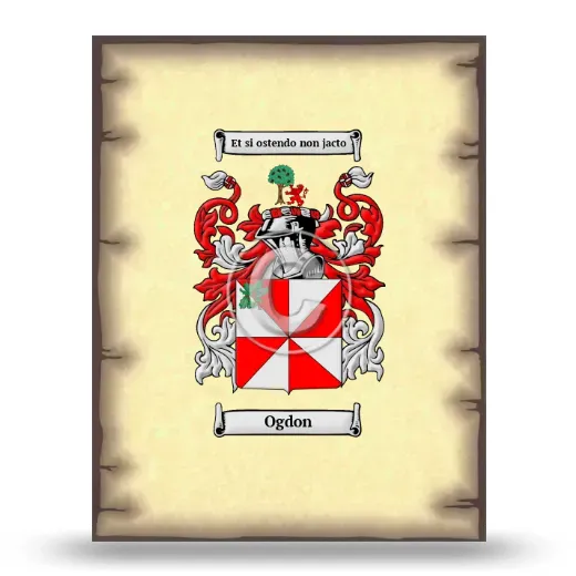 Ogdon Coat of Arms Print