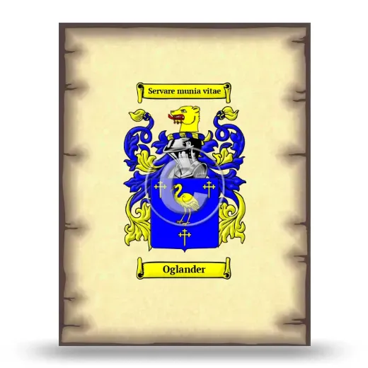 Oglander Coat of Arms Print