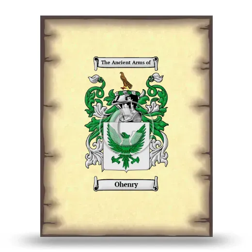 Ohenry Coat of Arms Print