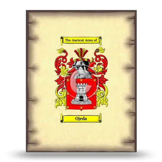 Ojeda Coat of Arms Print