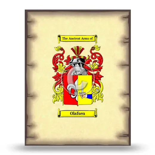 Olafsen Coat of Arms Print