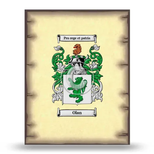 Olan Coat of Arms Print