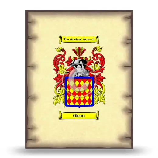 Olcott Coat of Arms Print