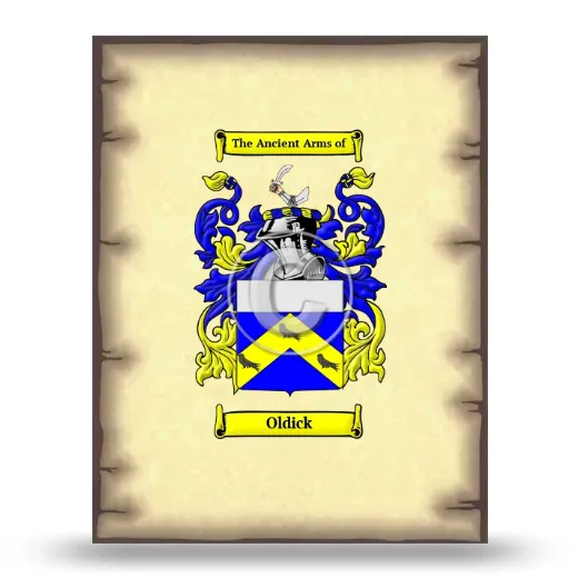 Oldick Coat of Arms Print