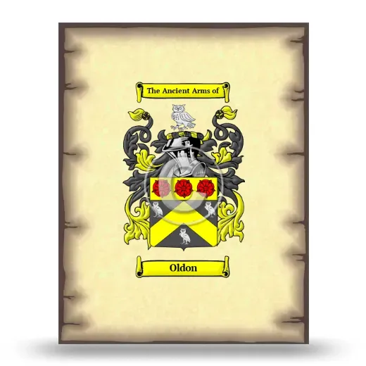 Oldon Coat of Arms Print