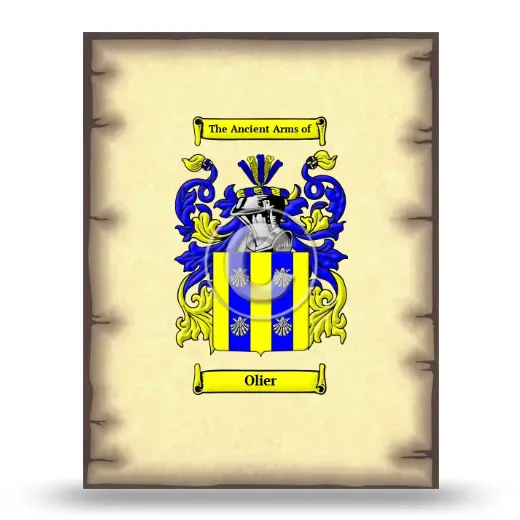Olier Coat of Arms Print