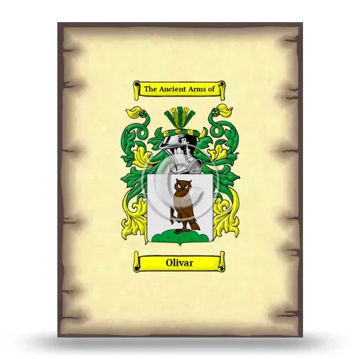 Olivar Coat of Arms Print