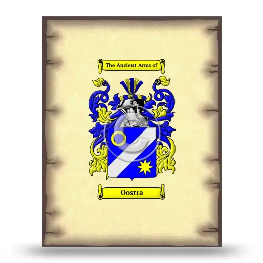 Oostra Coat of Arms Print