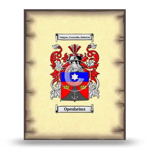 Openheims Coat of Arms Print