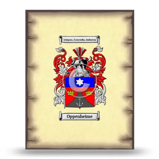 Oppenheime Coat of Arms Print