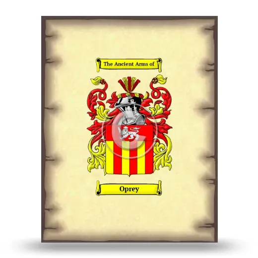 Oprey Coat of Arms Print
