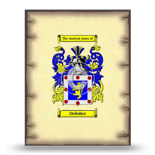 Ordoñez Coat of Arms Print