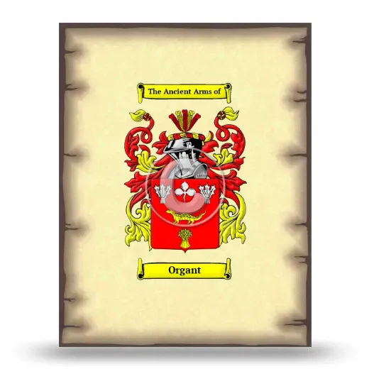 Organt Coat of Arms Print