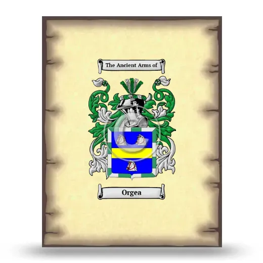 Orgea Coat of Arms Print