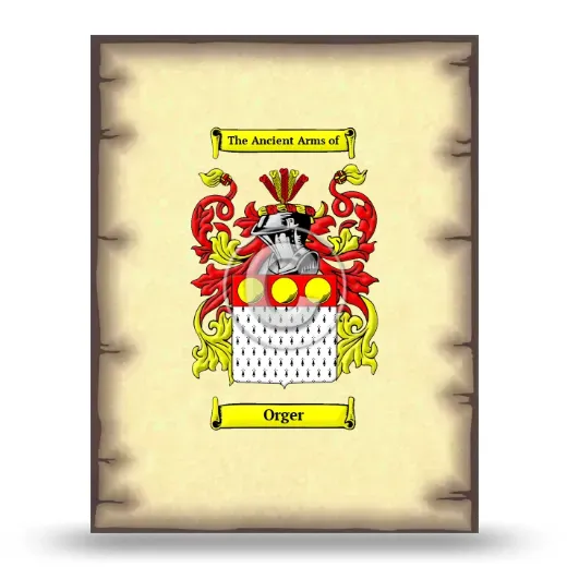 Orger Coat of Arms Print