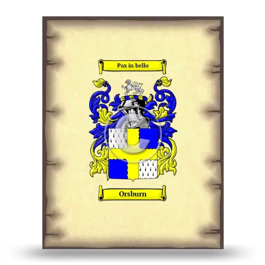 Orsburn Coat of Arms Print