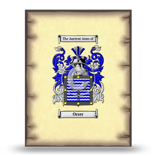 Orser Coat of Arms Print