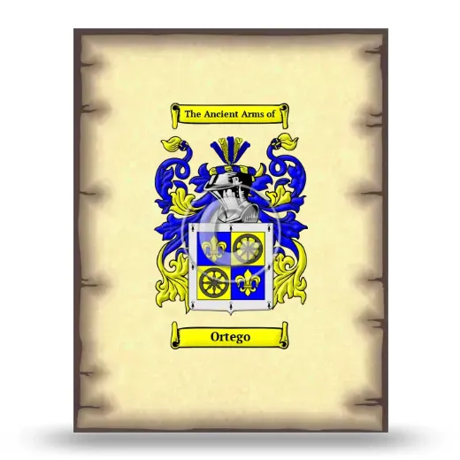 Ortego Coat of Arms Print