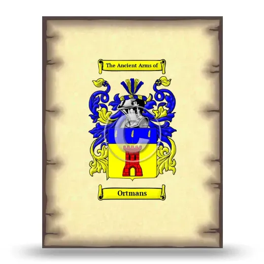 Ortmans Coat of Arms Print