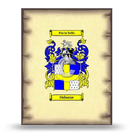 Osborne Coat of Arms Print