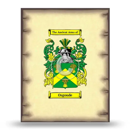 Osgoude Coat of Arms Print