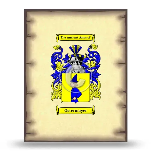 Ostermayer Coat of Arms Print