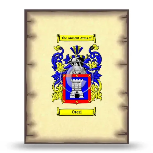 Oteri Coat of Arms Print