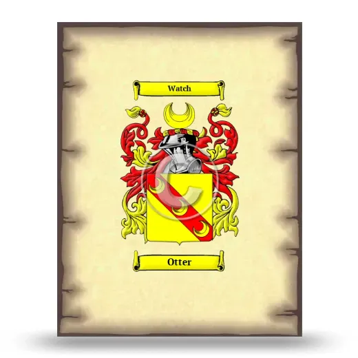 Otter Coat of Arms Print