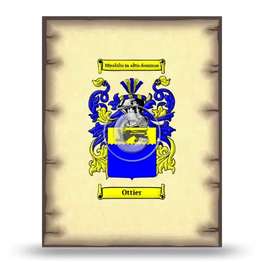 Ottier Coat of Arms Print