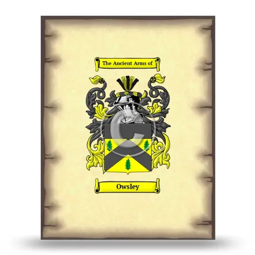 Owsley Coat of Arms Print