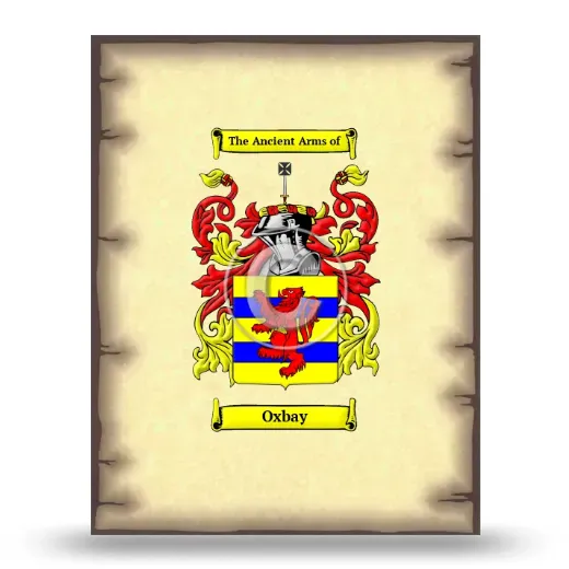 Oxbay Coat of Arms Print