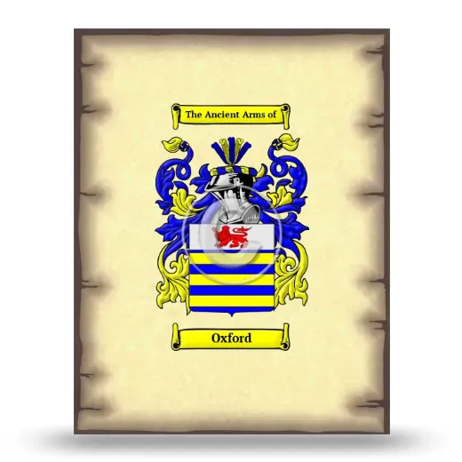 Oxford Coat of Arms Print