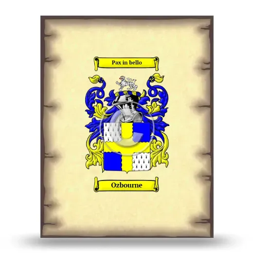 Ozbourne Coat of Arms Print