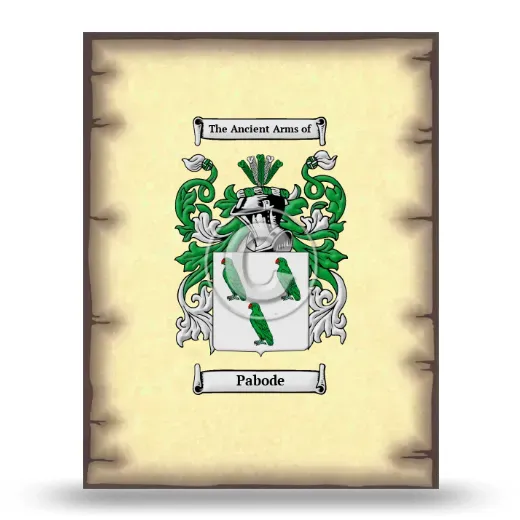 Pabode Coat of Arms Print
