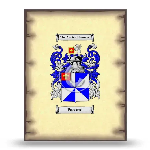 Paccard Coat of Arms Print