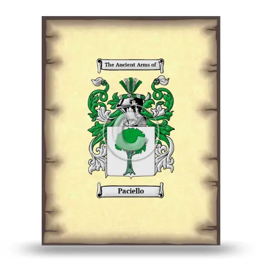 Paciello Coat of Arms Print