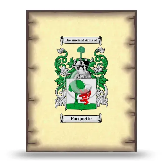Pacquette Coat of Arms Print