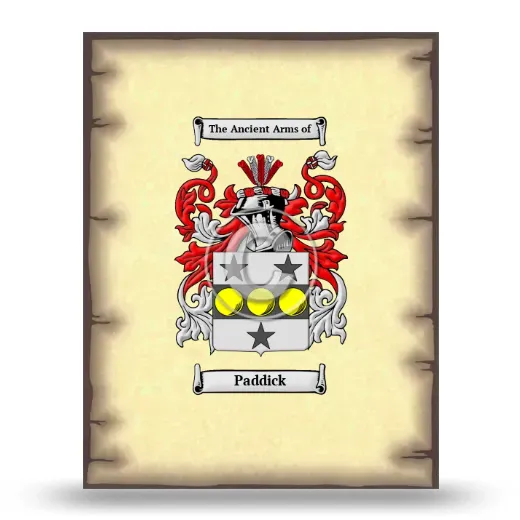 Paddick Coat of Arms Print