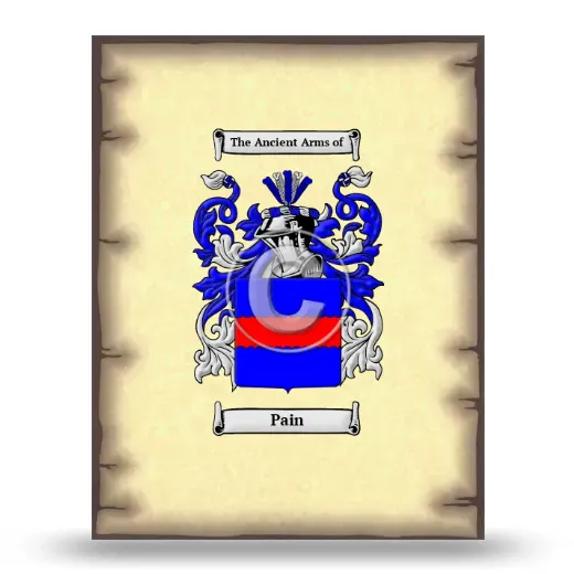 Pain Coat of Arms Print
